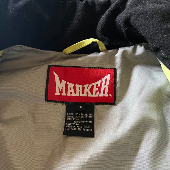 Vintage/Retro Very Warm Women's Marker Vest Size 8 Lime Green - Picture 4 of 9